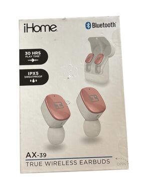 iHome AX-39 True Wireless Earbuds. New in Box.